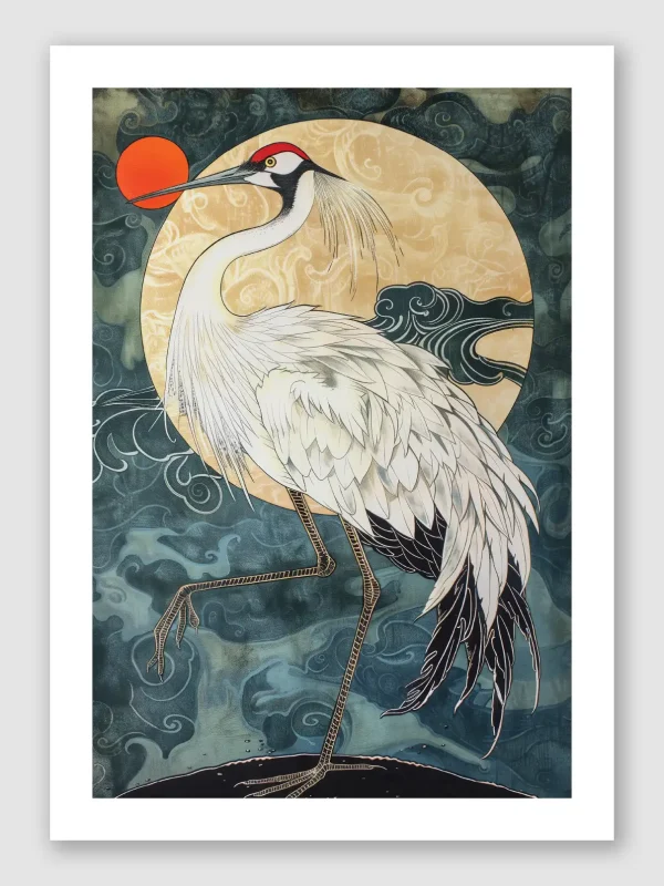 Cranes Elegance Unframed