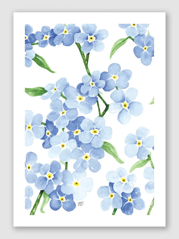 Forget Me Not A2 3mm Bleed Unframed