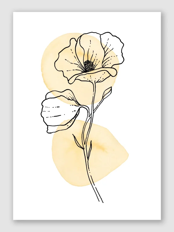 Golden Poppy A2 3mm Bleed Unframed