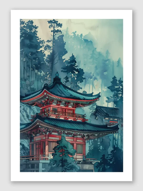 Tranquil Temple Unframed