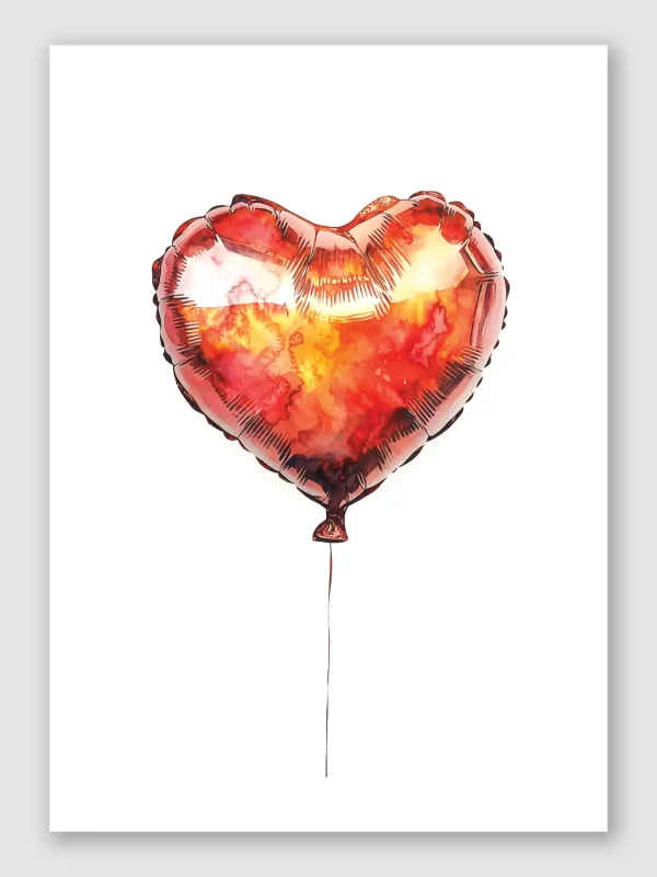 Heart Balloon Unframed