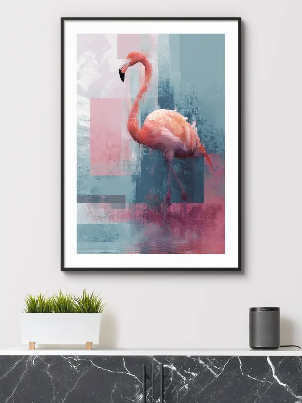 Glitch In Coral Mockup