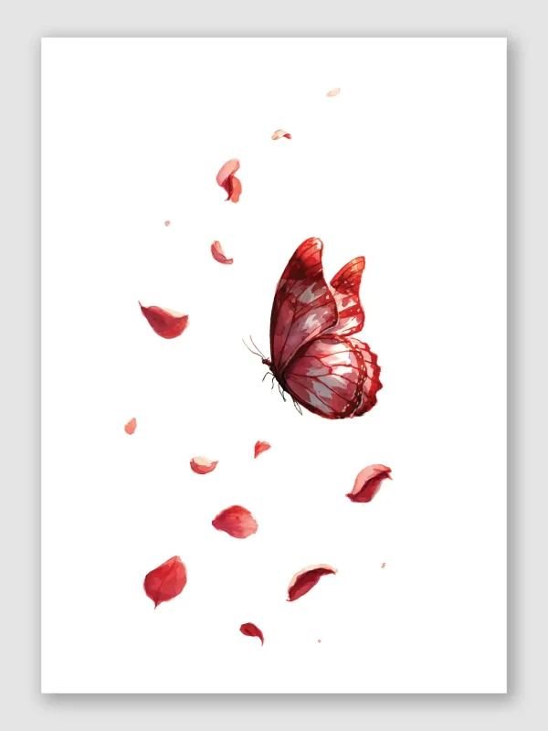 Red Petals Unframed